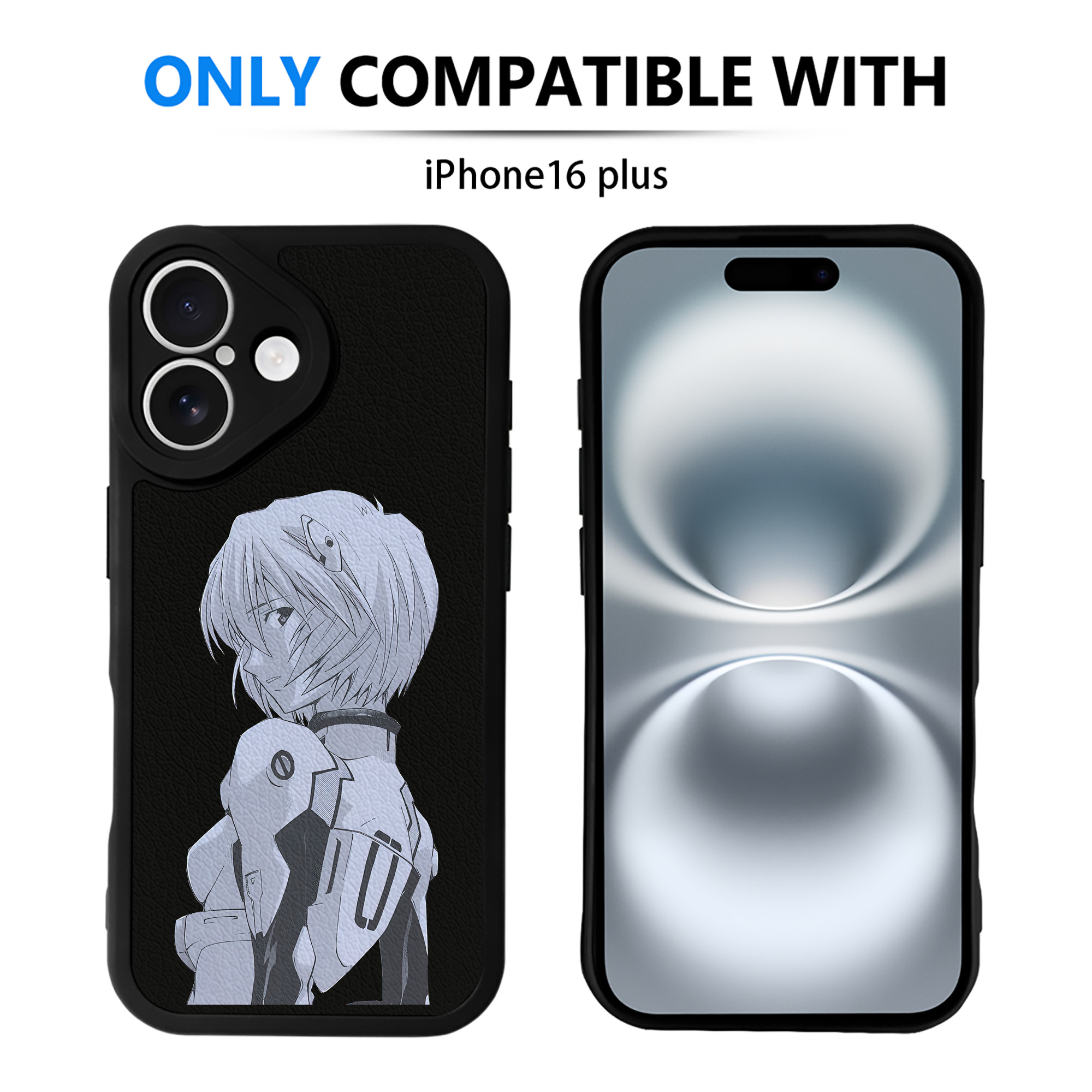 （画像用） EVA 新世紀エヴァンゲリオン 【iPhone 16シリーズ対応】シリコンスマホケース（レザー調） 材質：シリコン